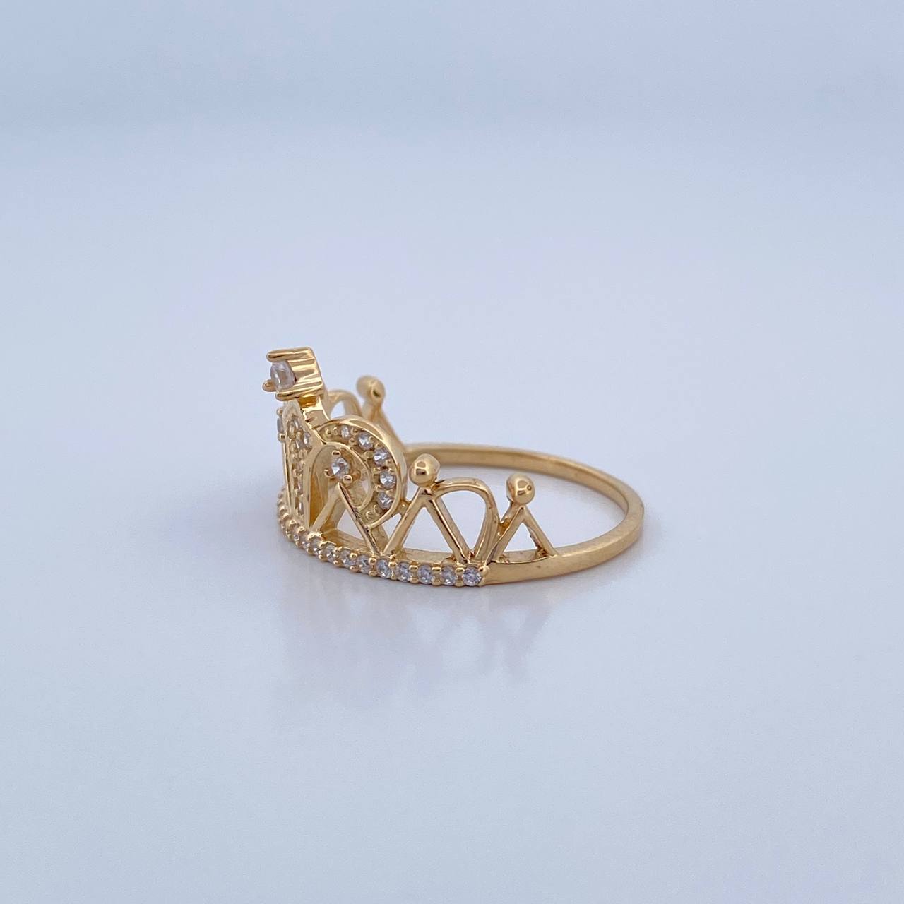 Anillo Corona 2.85gr / T7 / Oro 18K &