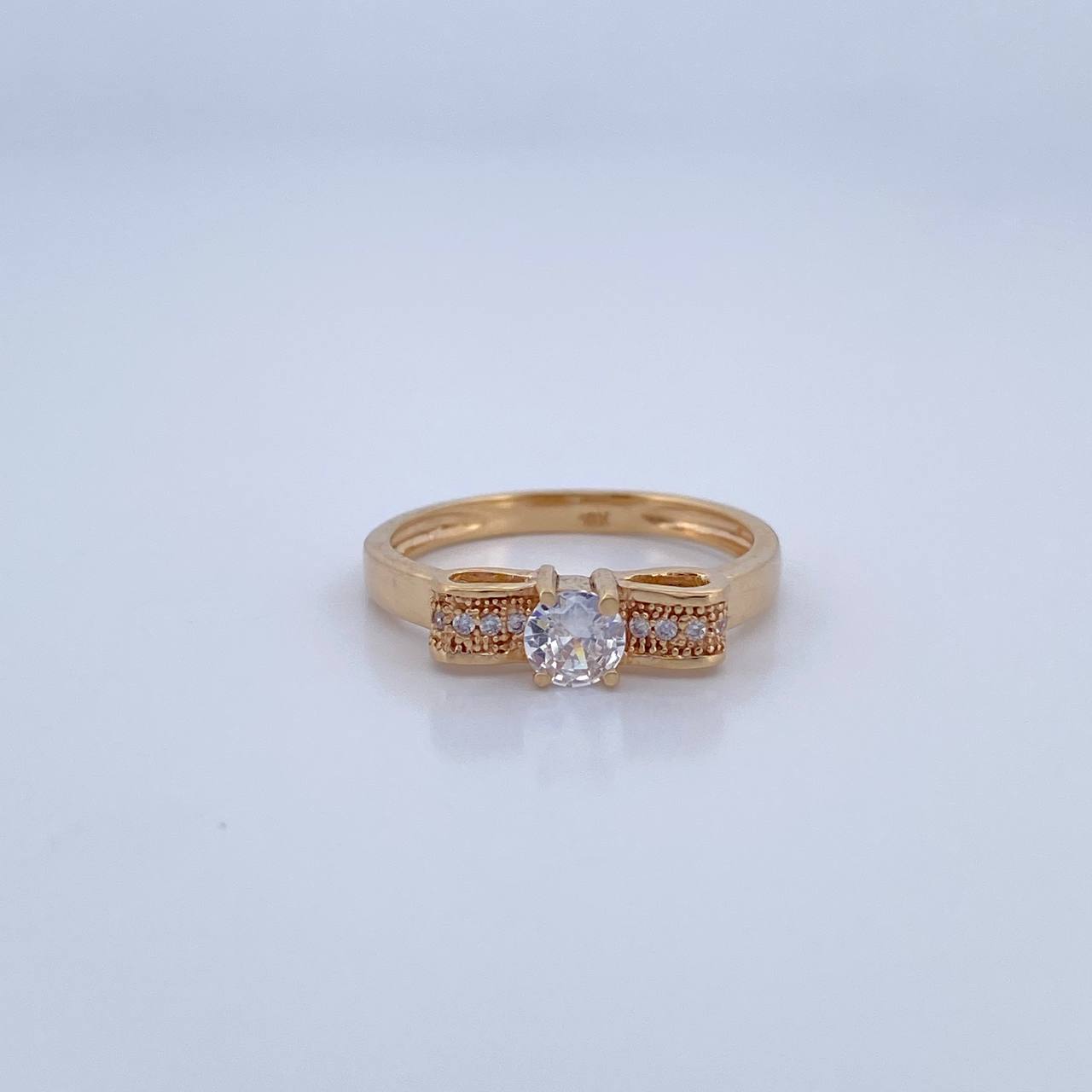 Anillo Moño 2.8gr / T7 1/4 / Oro 18K &