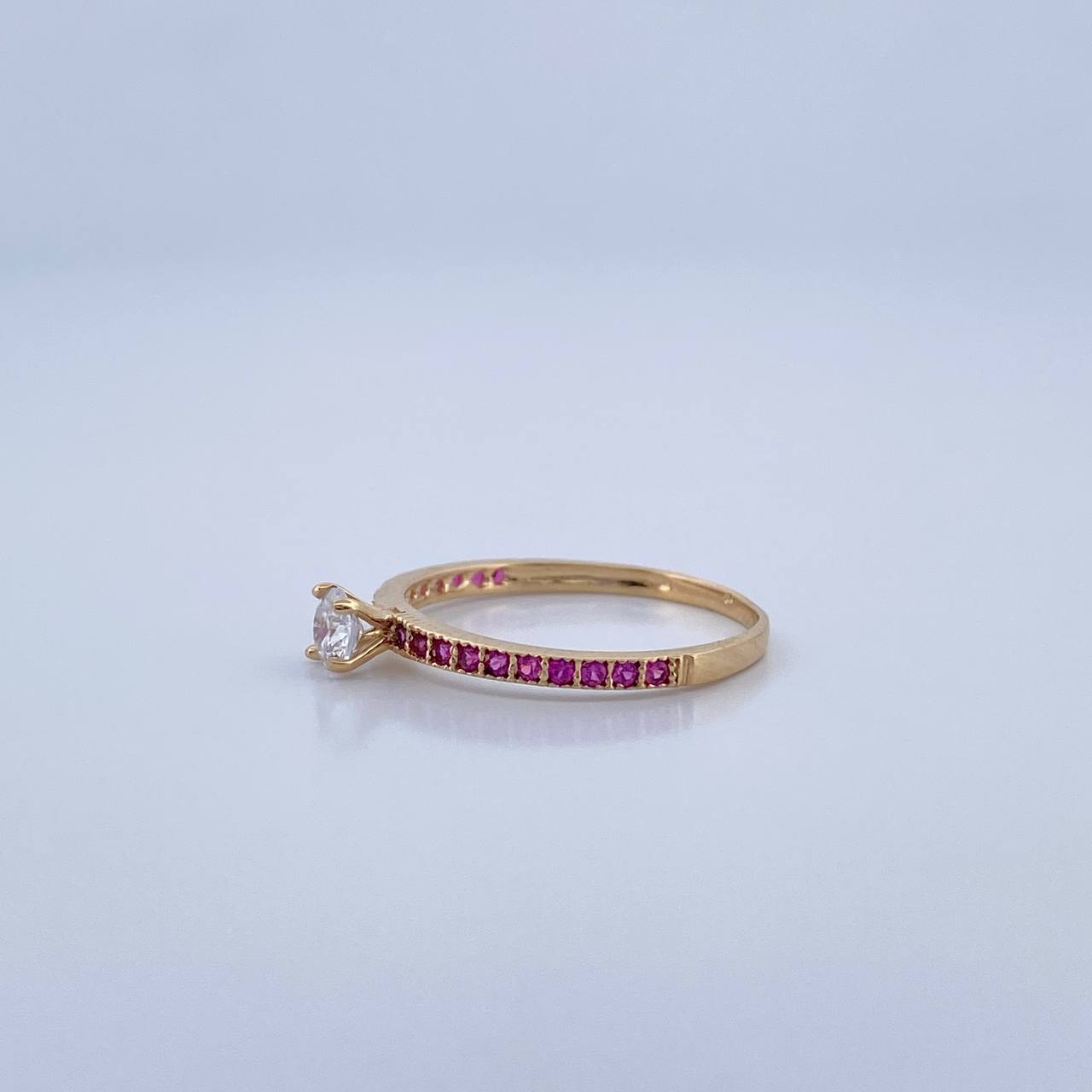Anillo Solitario Churumbela 1.5gr / T5 1/4 / Oro 18K &