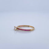 Anillo Solitario Churumbela 1.5gr / T5 1/4 / Oro 18K &