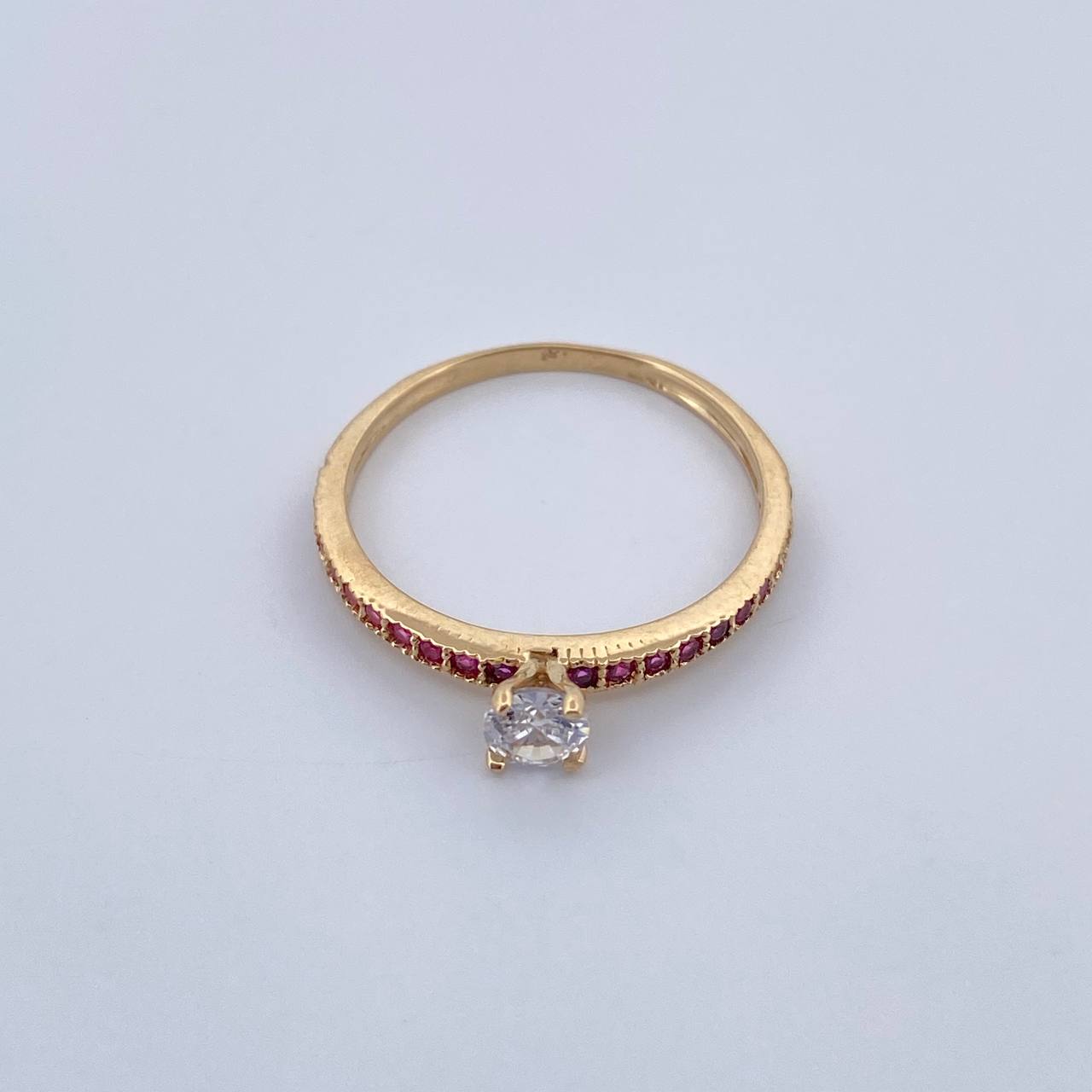 Anillo Solitario Churumbela 1.5gr / T5 1/4 / Oro 18K &