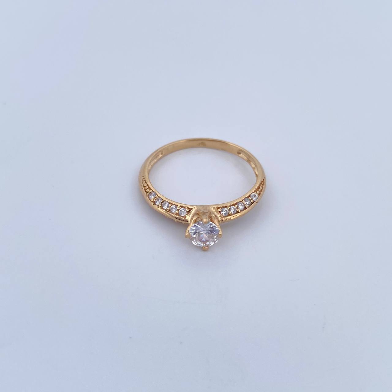 Anillo Solitario Churumbela. 2gr / T6 3/4 / Oro 18K &