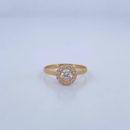 Anillo Circulo 1.5gr / T4 3/4 / Oro 18K &