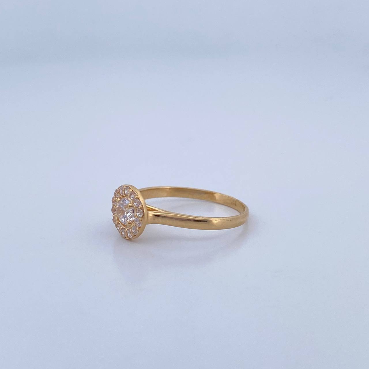Anillo Circulo 1.5gr / T4 3/4 / Oro 18K &