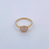 Anillo Circulo 1.5gr / T4 3/4 / Oro 18K &