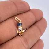 Dije Cabeza Pato Millonario 1.35gr / 2cm / Oro 18K &