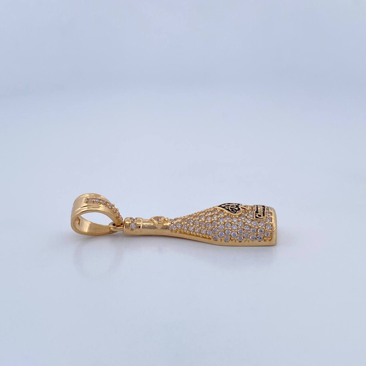 Dije Botella Champagne 4.2gr / 3.8cm / Oro 18K &