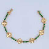 Pulso Trebol 14.7gr / 19.5cm / Oro 18K &