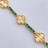 Pulso Trebol 14.7gr / 19.5cm / Oro 18K &