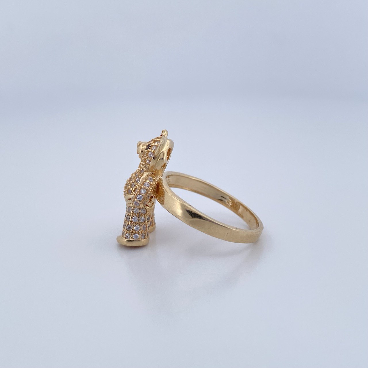Anillo Oso Articulado 6.25gr / T7 1/2 / Oro 18K &