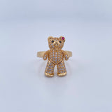 Anillo Oso Articulado 6.25gr / T7 1/2 / Oro 18K &