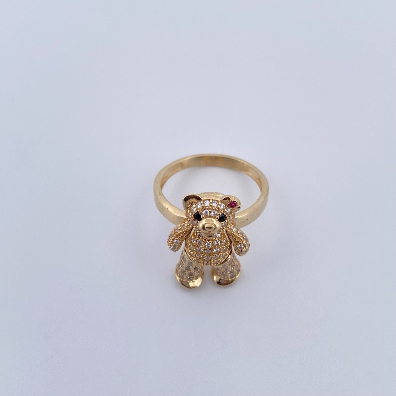 Anillo Oso Articulado 6.25gr / T7 1/2 / Oro 18K &
