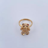 Anillo Oso Articulado 6.25gr / T7 1/2 / Oro 18K &