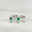 Topos Esmeraldas 11 pts 0.7gr / 2.3mm Oro Blanco 18K (Joya) *