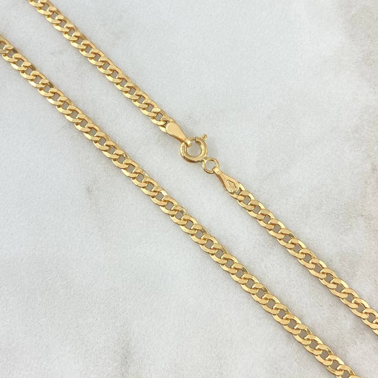 Cadena Cubana 4.9gr / 50cm / 2.9mm Oro Amarillo +0 18K