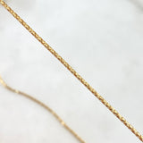 Cadena Cordon 2.45gr / 45cm / 1.2mm Oro Amarillo +3 18K ©