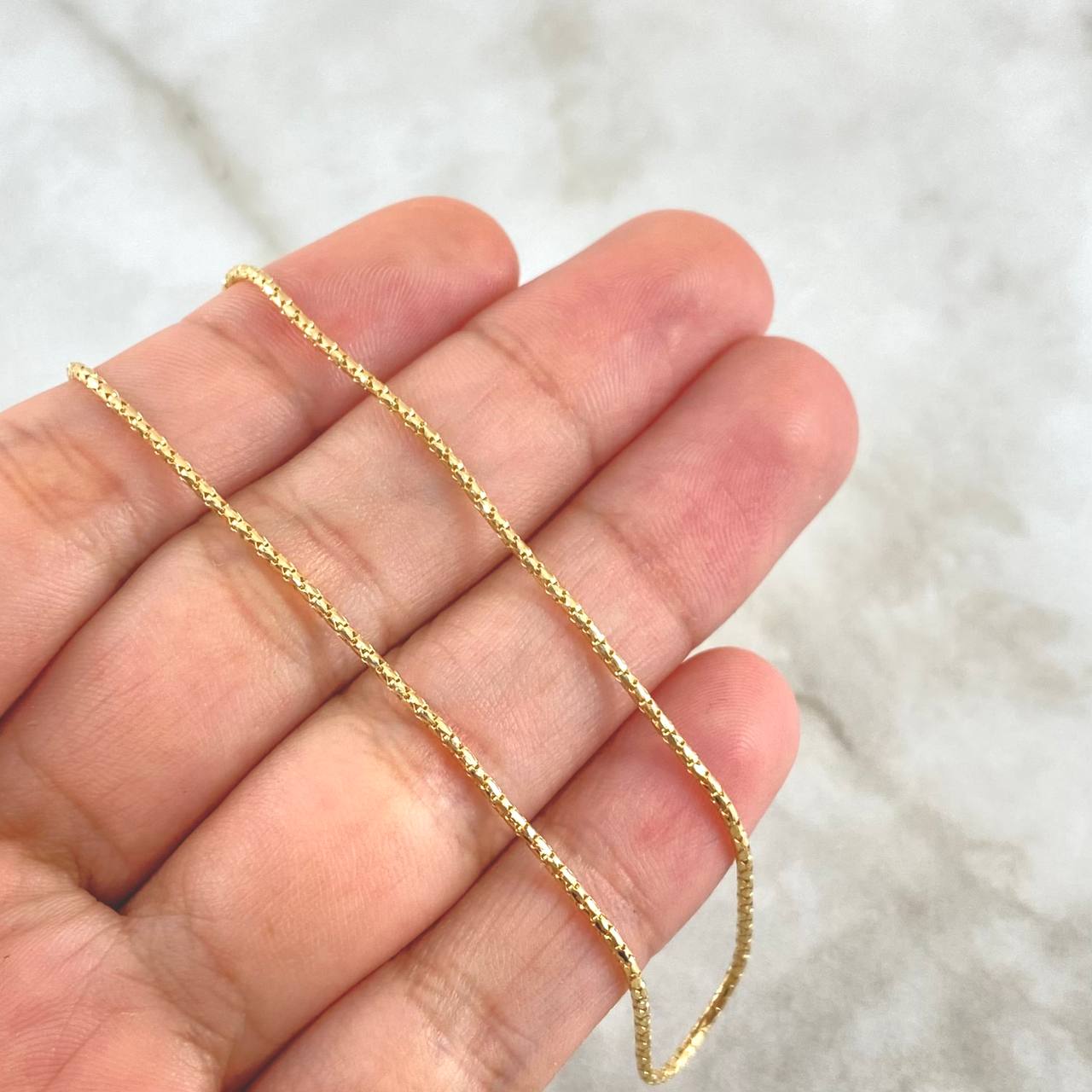 Cadena Cordon 2.45gr / 45cm / 1.2mm Oro Amarillo +3 18K ©