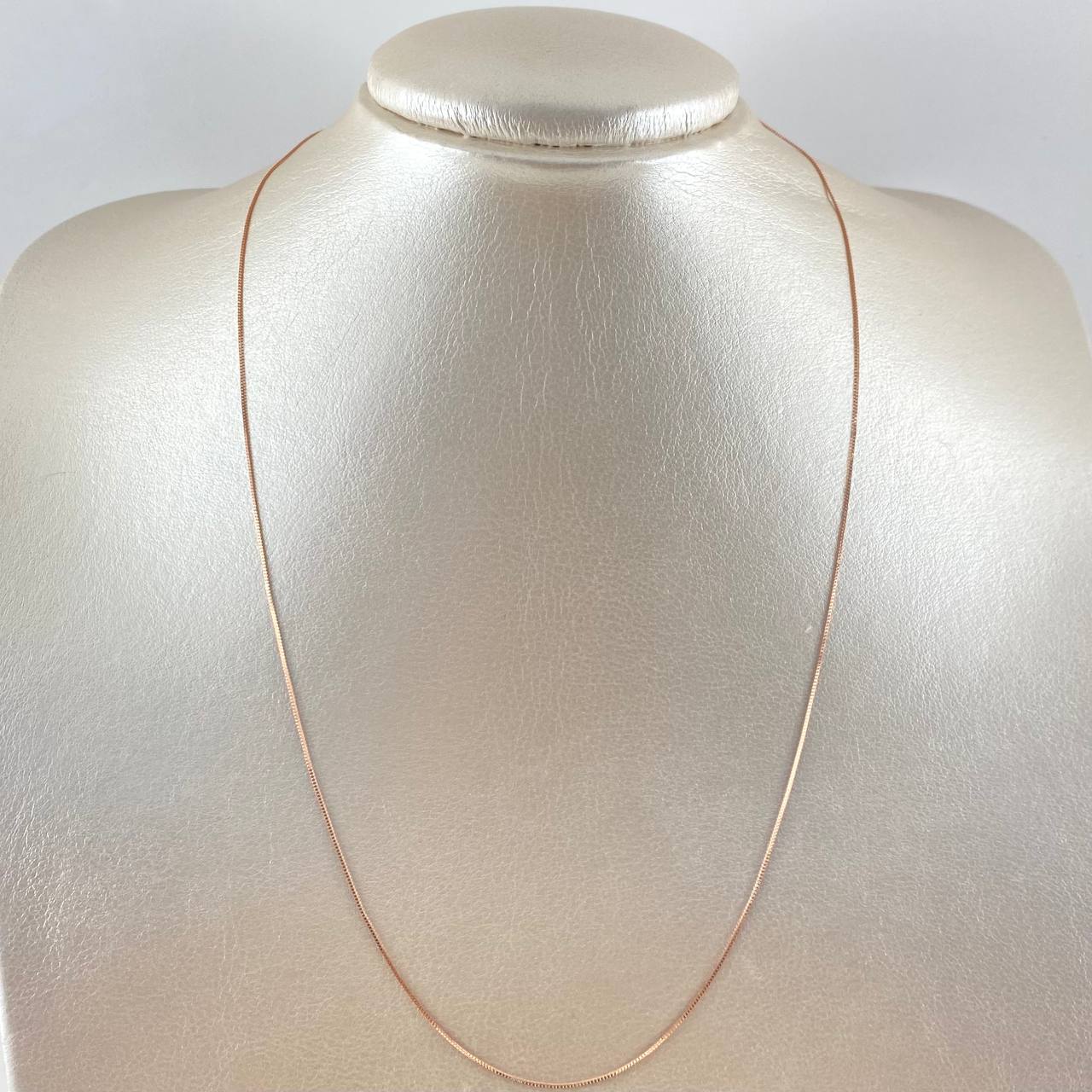 Cadena Veneciana 1gr / 45cm / 0.55mm Oro Rosa +3 18K