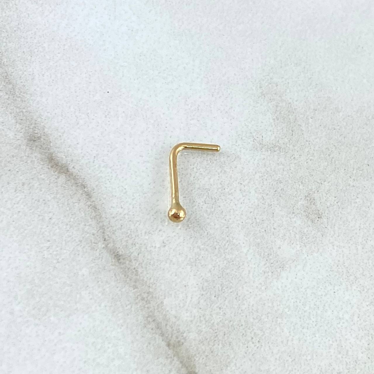 Piercing Chispa Bola 0.1gr / Nac.Esp.Oro 18K *