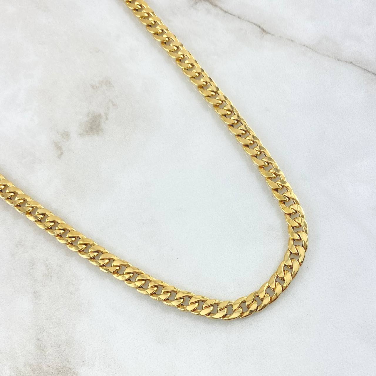 Cadena Cubana 11.35gr / 60cm / 5.6mm Oro Amarillo +0 18K