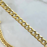 Cadena Cubana 11.35gr / 60cm / 5.6mm Oro Amarillo +0 18K