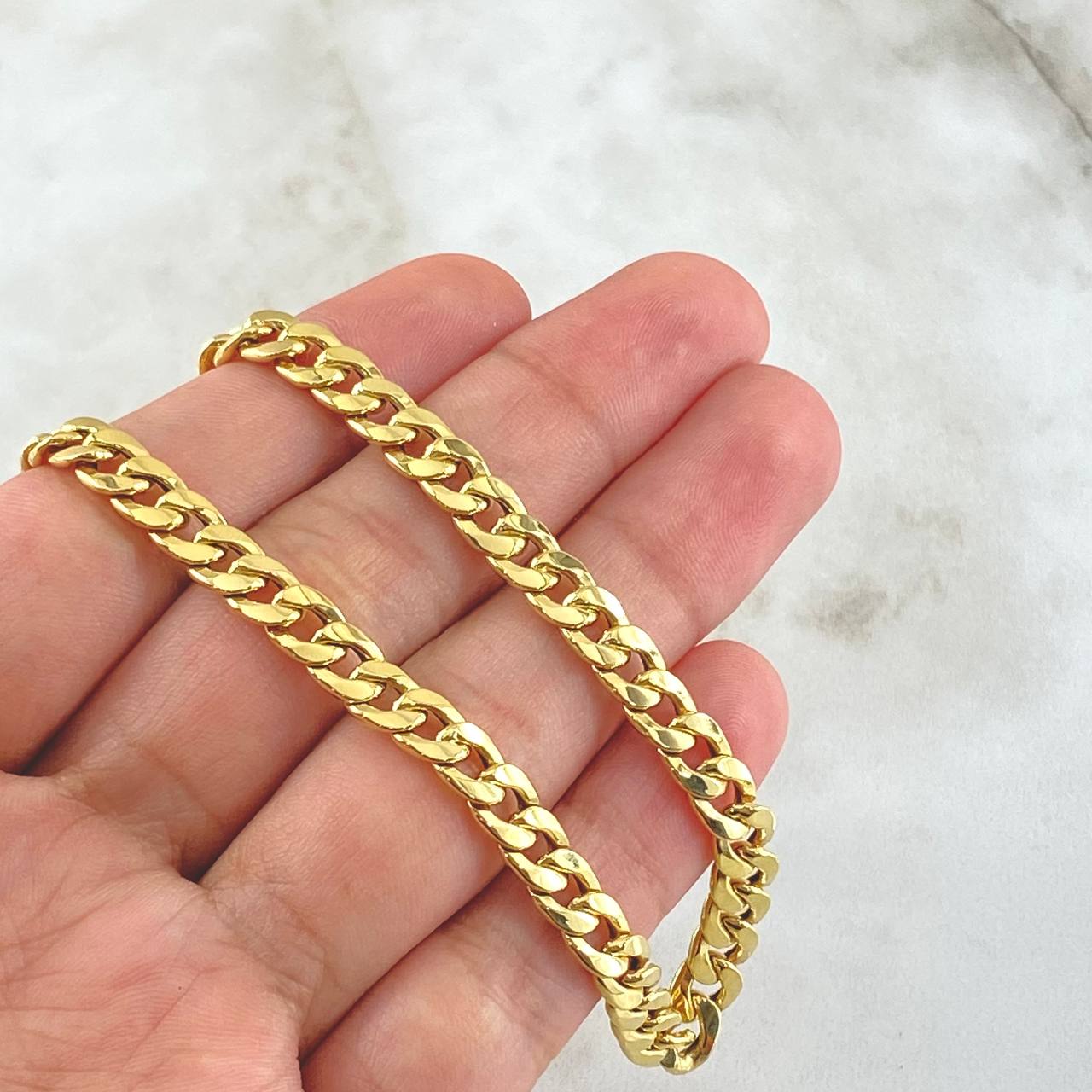 Cadena Cubana 10.75gr / 60cm / 5.7mm Oro Amarillo +0 18K