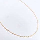 Cadena Escalera 2.95gr / 50cm / 2.1mm Diamantada Tres Oros +3 18K &