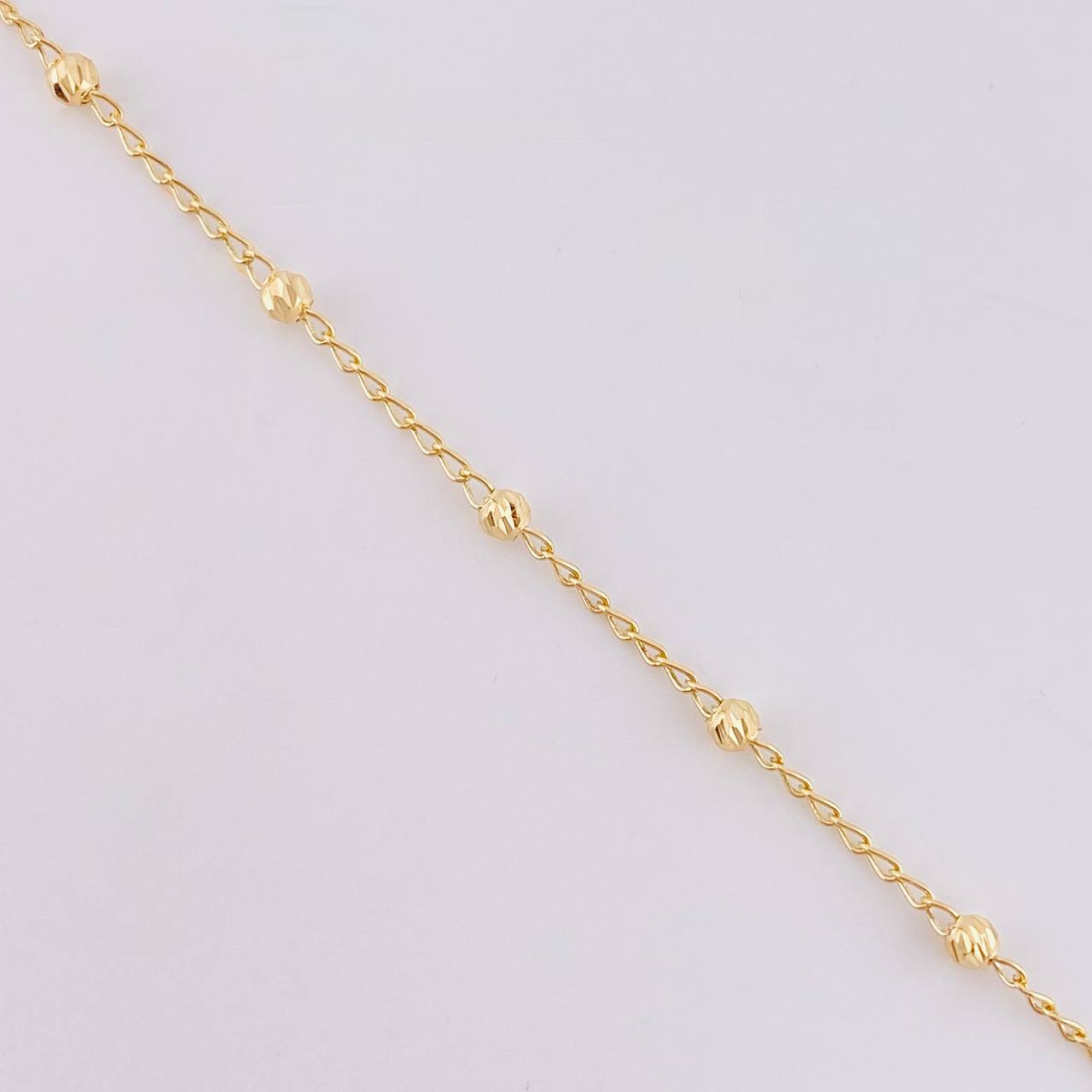 Pulso Denario Virgen de la Milagrosa 2.1g / 18.9cm / 3.05mm Oro Amarillo 18K