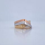 Anillo Alianza 5.55gr / T6 1/2 / Tres Oros 18K $