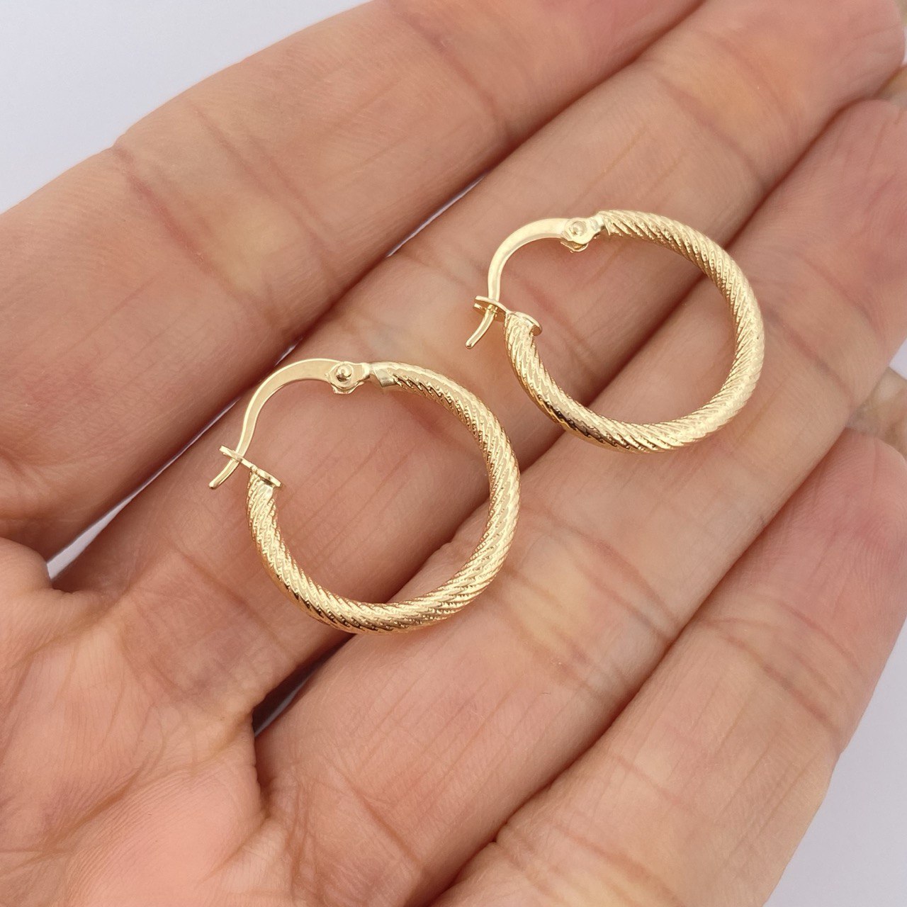 Candongas Zion 1.3gr / 2cm / Oro 18K &
