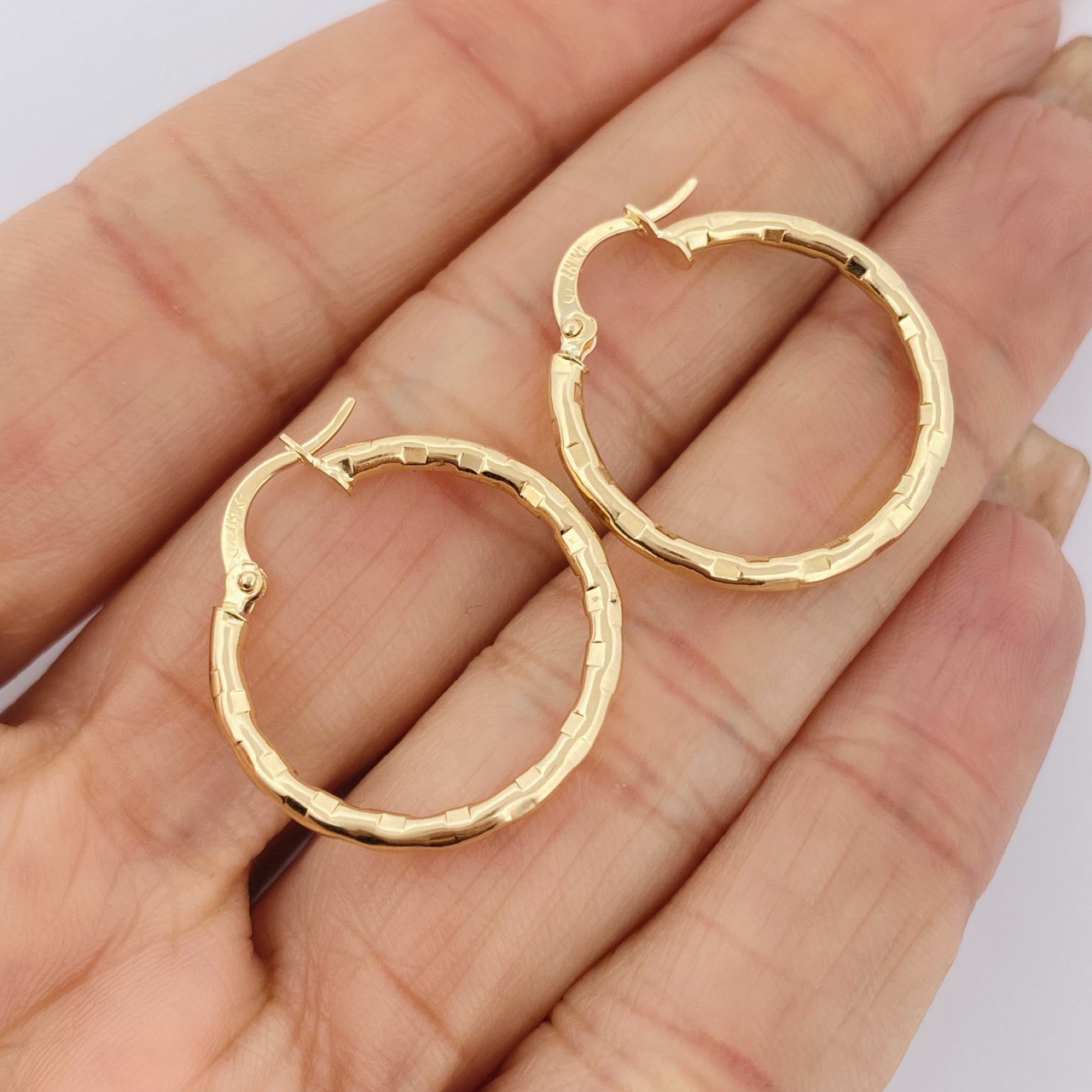 Candongas Kler 1.6gr / 2.5cm / Oro 18K &