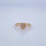 Anillo Copo De Nieve 1.55gr / T4 3/4 / Oro 18K &