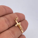 Dije Cruz Cristo 1.35gr / 3cm / Oro 18K &