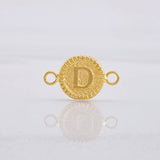 Herraje Circulo Letra D 0.55g / 1.7cm Oro Amarillo 18K