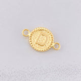 Herraje Circulo Letra D 0.55g / 1.7cm Oro Amarillo 18K
