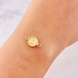 Herraje Circulo Letra D 0.55g / 1.7cm Oro Amarillo 18K