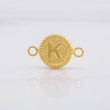 Herraje Circulo Letra K 0.6g / 1.7cm Oro Amarillo 18K