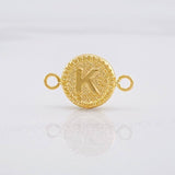 Herraje Circulo Letra K 0.6g / 1.7cm Oro Amarillo 18K