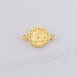 Herraje Circulo Letra K 0.6g / 1.7cm Oro Amarillo 18K