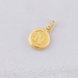 Dije Circulo Letra N 0.4g / 1.6cm Oro Amarillo 18K