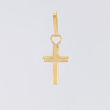 Dije Cruz Lisa 0.2g / 1.8cm Oro Amarillo 18K