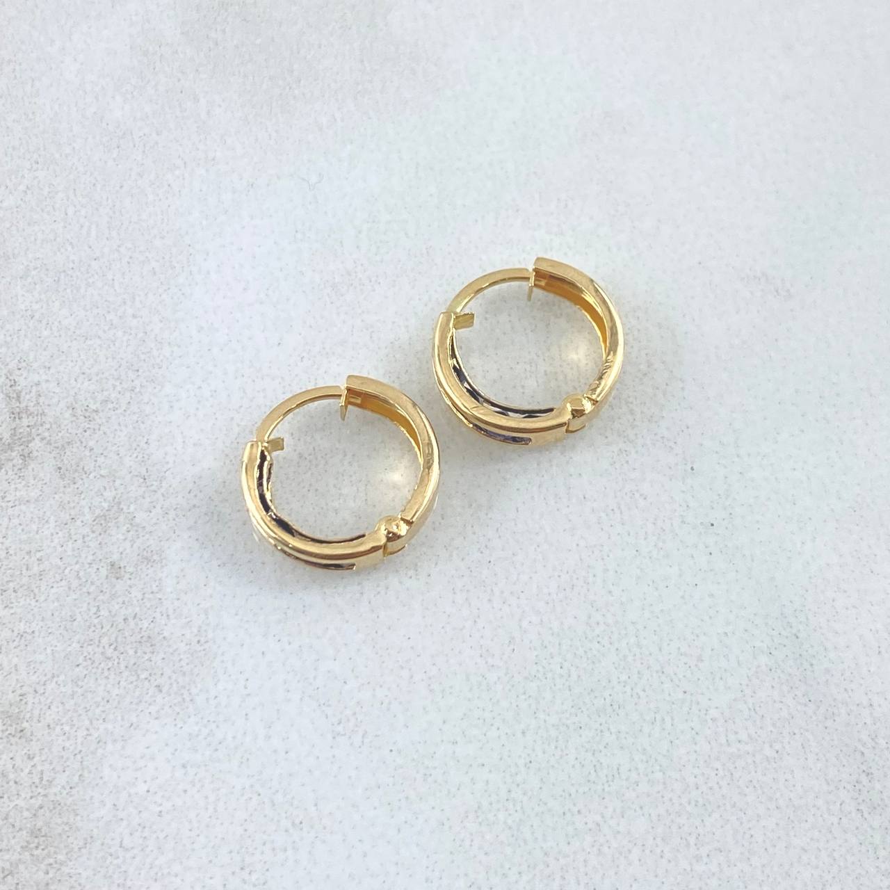 Candongas Carril 0.85gr / 1cm / Oro Amarillo 18K