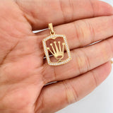 Dije Medalla Corona 1.6g / 2.5cm Oro Amarillo 18K