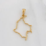 Dije Mapa Colombia 1.05g / 2.8cm Oro Amarillo 18K