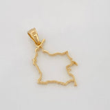 Dije Mapa Colombia 1.05g / 2.8cm Oro Amarillo 18K
