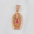 Dije Medalla Virgen Guadalupe 2.85g / 3cm Oro Rosa 18K