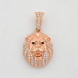 Dije Leon 5.25g / 3cm Dos Oros Blanco Rosa 18K