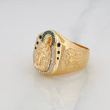 Anillo Virgen del Carmen 6.55g / T10 3/4 Oro Amarillo 18K