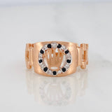 Anillo Correa Corona 3.7g / T9 1/4 Oro Rosa 18K