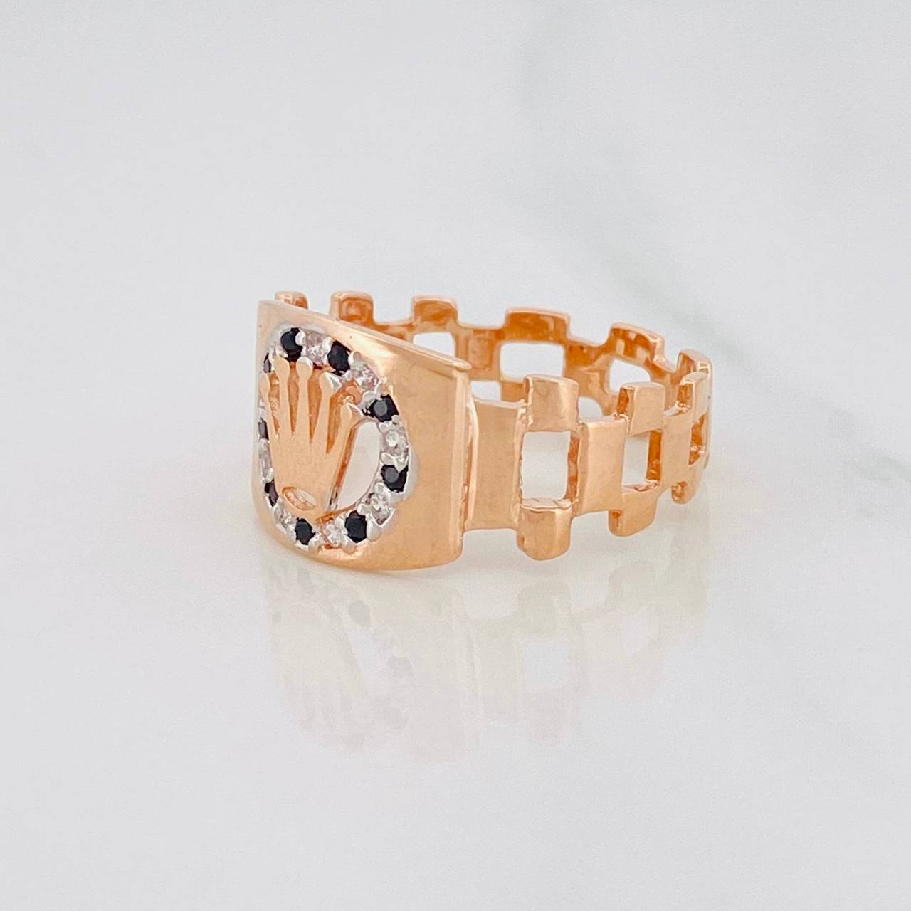 Anillo Correa Corona 3.7g / T9 1/4 Oro Rosa 18K